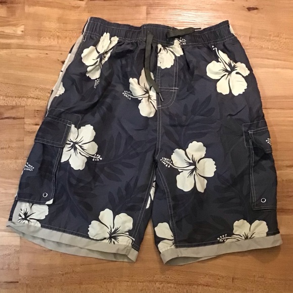 Hawaiian Performance Surfwear Other - Men’s Hawaiian Print Swim Trunks